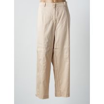 MARINA RINALDI - Pantalon droit beige en coton - Femme - Taille 50 - Modz