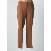 MARINA RINALDI - Pantalon slim marron en polyester - Femme - Taille 50 - Modz