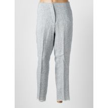 MARINA RINALDI - Pantalon slim bleu en lin - Femme - Taille 46 - Modz
