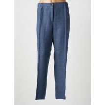 MARINA RINALDI - Pantalon slim bleu en lin - Femme - Taille 48 - Modz