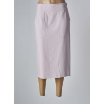 MARINA RINALDI - Jupe mi-longue violet en coton - Femme - Taille 44 - Modz