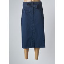 MARINA SPORT - Jupe mi-longue bleu en coton - Femme - Taille 56 - Modz