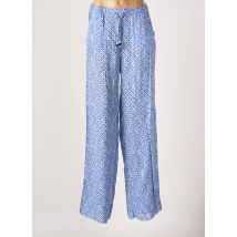 MARINA SPORT - Pantalon droit bleu en viscose - Femme - Taille 42 - Modz