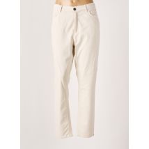 MARINA SPORT - Pantalon slim beige en coton - Femme - Taille 46 - Modz