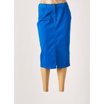 MARINA SPORT - Jupe mi-longue bleu en coton - Femme - Taille 42 - Modz