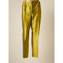 MARINA RINALDI - Pantalon slim vert en soie - Femme - Taille 46 - Modz