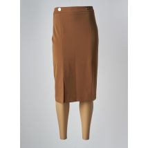 ARTIGLI - Jupe mi-longue marron en polyester - Femme - Taille 44 - Modz