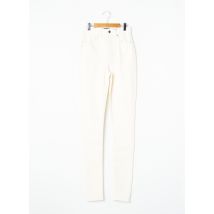WEIGHTLESS - Pantalon slim beige en coton - Femme - Taille TU - Modz