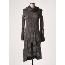 MYTI - Robe pull gris en coton - Femme - Taille 34 - Modz