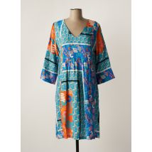 MADE IN SENS - Robe mi-longue bleu en coton - Femme - Taille 36 - Modz