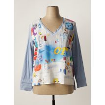 MADE IN SENS - Top bleu en coton - Femme - Taille 44 - Modz