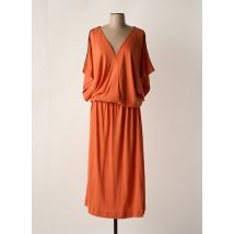 DROLATIC - Robe longue orange en coton - Femme - Taille 36 - Modz