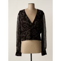 IDANO - Chemisier noir en viscose - Femme - Taille 40 - Modz