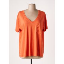 DROLATIC - T-shirt orange en coton - Femme - Taille 38 - Modz