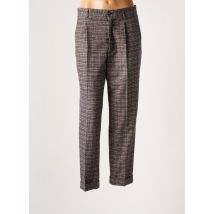 LEON & HARPER - Pantalon droit marron en laine - Femme - Taille 42 - Modz