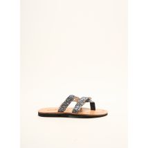 BILL TORNADE - Tongs gris en cuir - Fille - Taille 26 - Modz