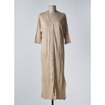 NOTSHY - Gilet manches longues beige en lin - Femme - Taille 36 - Modz