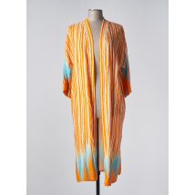APRIL VINTAGE - Veste kimono orange en viscose - Femme - Taille TU - Modz