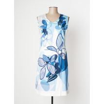 GEVANA - Robe mi-longue bleu en coton - Femme - Taille 42 - Modz