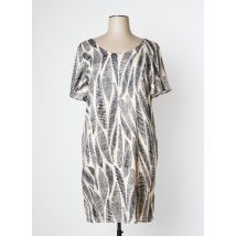 SIGNE NATURE - Robe courte beige en polyester - Femme - Taille 46 - Modz