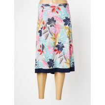 CHRISTINE LAURE - Jupe mi-longue bleu en polyester - Femme - Taille 50 - Modz