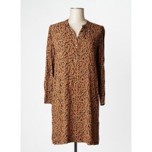 NICE THINGS - Robe mi-longue marron en viscose - Femme - Taille 34 - Modz