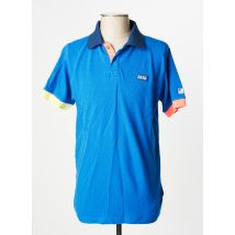 J&JOY - Polo bleu en coton - Homme - Taille M - Modz