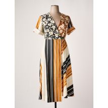 LIVIANA CONTI - Robe mi-longue beige en coton - Femme - Taille 42 - Modz