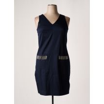 BLUBIANCO - Robe mi-longue bleu en coton - Femme - Taille 44 - Modz