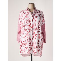 WHYCI MILANO - Tunique manches longues rose en lin - Femme - Taille 46 - Modz