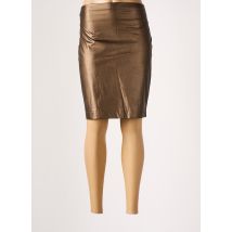 PIER ANTONIO GASPARI - Jupe mi-longue marron en polyurethane - Femme - Taille 36 - Modz