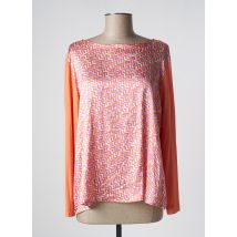 NIU - T-shirt orange en lin - Femme - Taille 40 - Modz