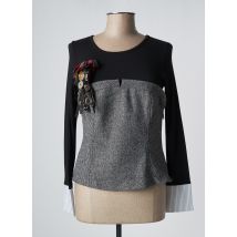 BLEU BLANC ROUGE - Top noir en viscose - Femme - Taille 42 - Modz