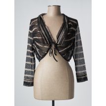 BLEU BLANC ROUGE - Boléro noir en coton - Femme - Taille 42 - Modz