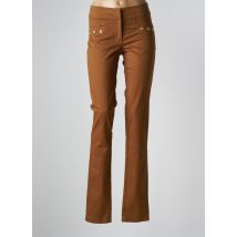 BLANC BLEU - Pantalon slim jaune en coton - Femme - Taille 36 - Modz