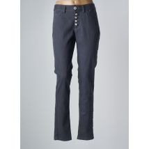 BLEU BLANC ROUGE - Pantalon slim gris en coton - Femme - Taille 42 - Modz