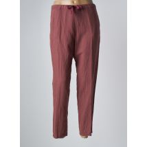 MANILA GRACE - Pantalon 7/8 rose en lin - Femme - Taille 38 - Modz
