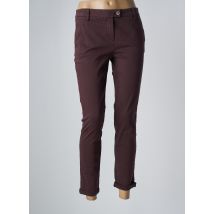 MANILA GRACE - Pantalon 7/8 rouge en coton - Femme - Taille 40 - Modz