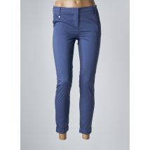MANILA GRACE - Pantalon 7/8 bleu en coton - Femme - Taille 36 - Modz