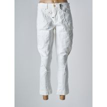 HIGH - Pantalon 7/8 beige en coton - Femme - Taille 40 - Modz