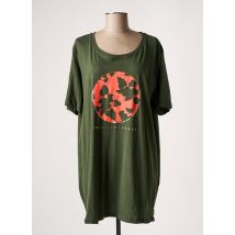 ONLY CARMAKOMA - Robe courte vert en coton pour femme - Taille 42 - Modz