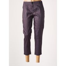CHIC & JEUNE - Pantacourt bleu en coton - Femme - Taille 36 - Modz