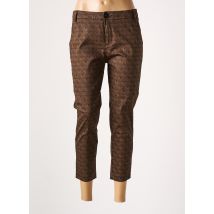 CHIC & JEUNE - Pantacourt marron en coton - Femme - Taille 36 - Modz