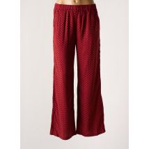 DAPHNEA - Pantalon large rouge en polyester - Femme - Taille 36 - Modz