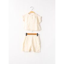 LA PETITE COLLECTION - Ensemble short beige en coton - Enfant - Taille TU - Modz