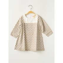 LA PETITE COLLECTION - Robe mi-longue beige en coton - Fille - Taille TU - Modz