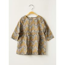 LA PETITE COLLECTION - Robe mi-longue jaune en coton - Fille - Taille TU - Modz