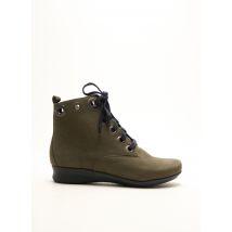 HIRICA - Bottines/Boots vert en cuir pour femme - Taille 37 - Modz
