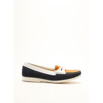 HIRICA - Mocassins bleu en cuir - Femme - Taille 36 - Modz