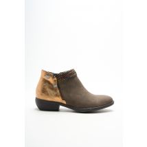 LOLLIPOPS - Bottines/Boots marron en textile pour femme - Taille 37 - Modz